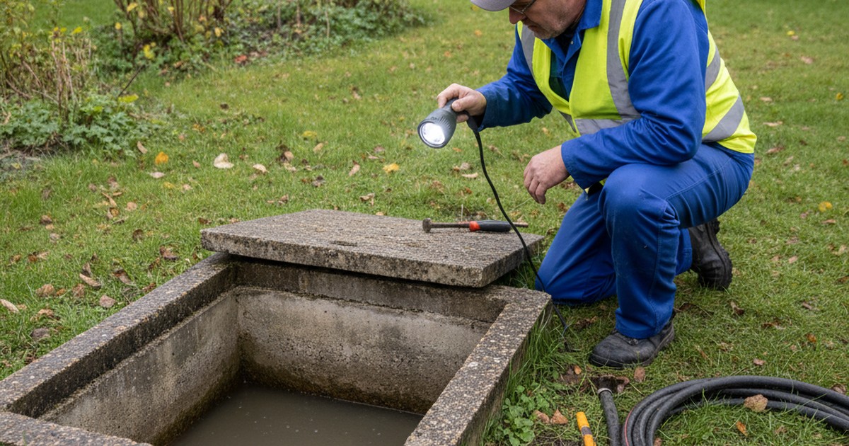 Débouchage canalisation à Bourges : regard extérieur bouché
